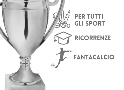 Tris di premiazioni 22 - 19 - 17 cm con manici | Cod. 13.579