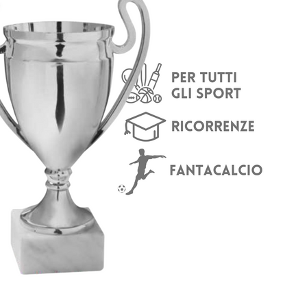 Tris di premiazioni 22 - 19 - 17 cm con manici | Cod. 13.579