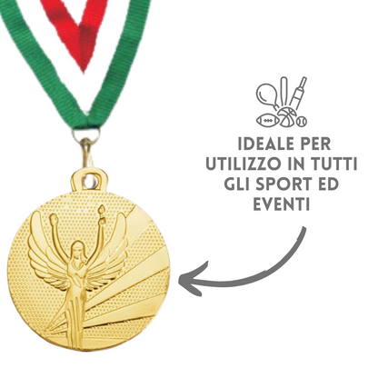 Medaglie personalizzate 50 mm oro Cod 23.009.23GQ