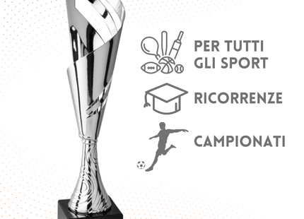 Trofeo in metallo da 52 cm, peso da 1,4 Kg | Cod. 4.391