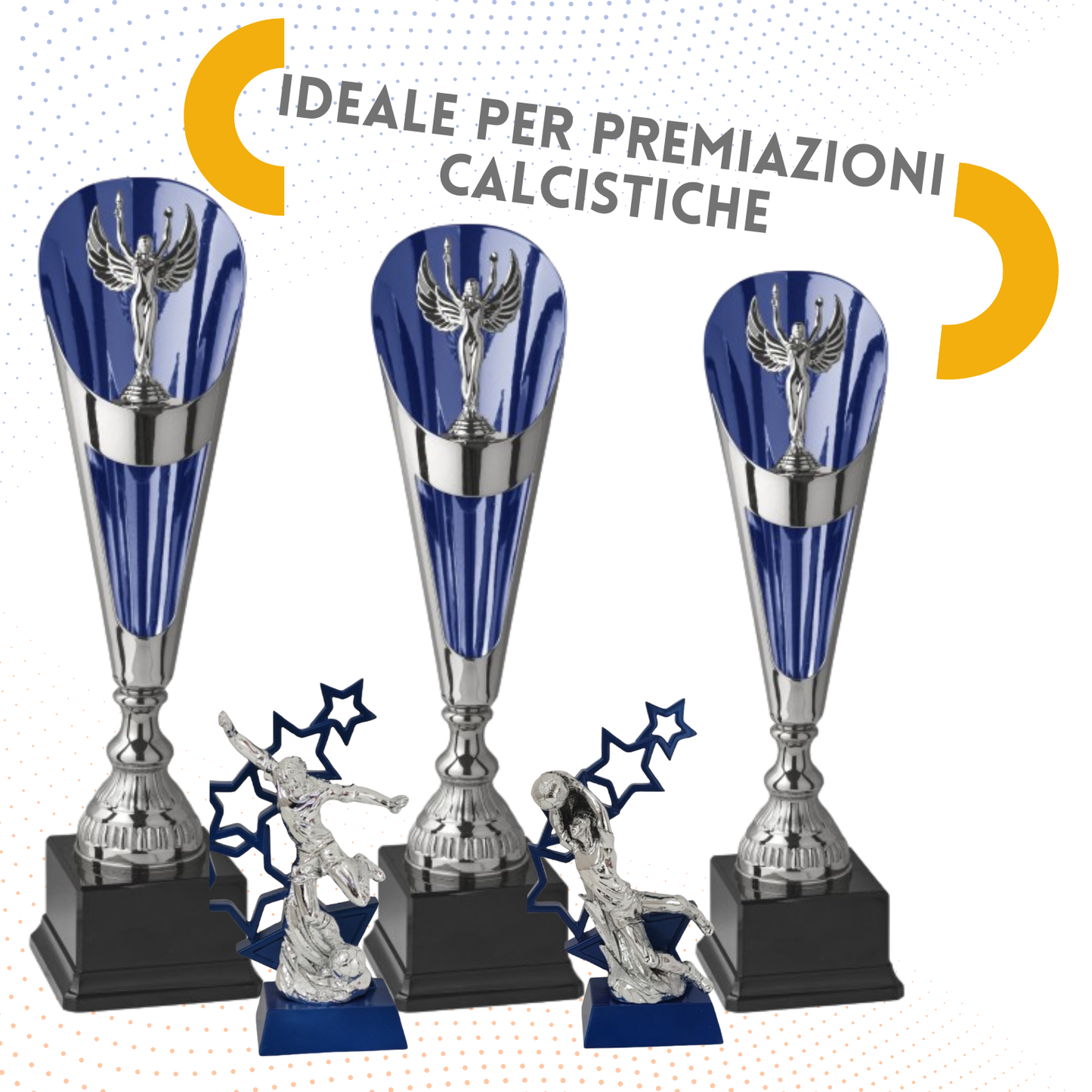 Set completo 5 pezzi premiazioni calcistiche | Cod. Urano