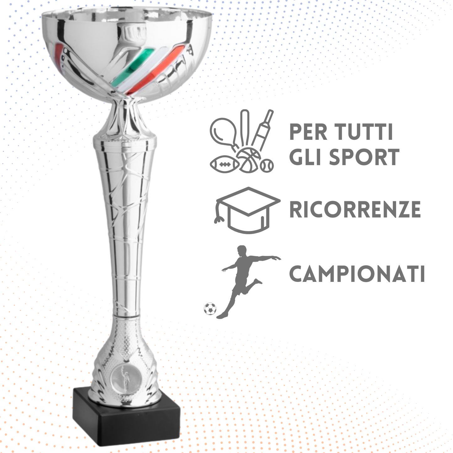 Coppa da 34 cm con base in marmo nero | Cod. 11.013