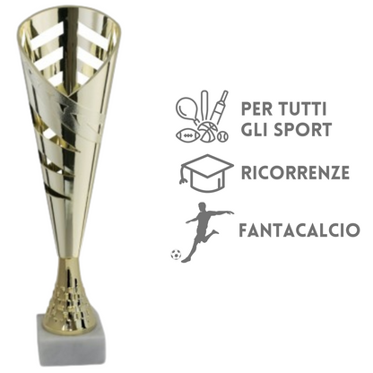Tris di premiazioni personalizzate 35 - 33 - 31 cm | Cod. 13.199