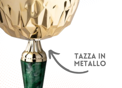 Coppa da 25 cm con base in marmo | Cod. 12.254G