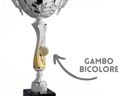 Trofeo in metallo da 43 cm con manici | Cod. 6.043