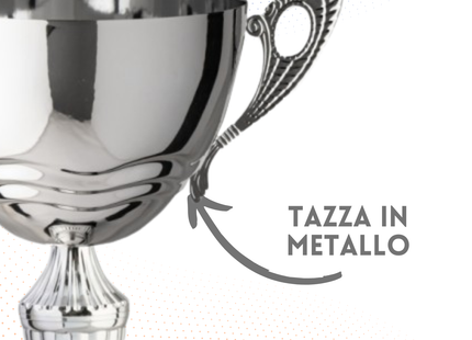 Trofeo in metallo da 44 cm con manici | Cod. 7.541