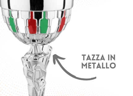 Coppa da 44 cm con verniciatura tricolore | Cod. 8.672
