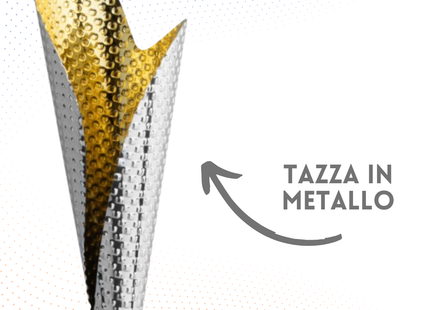 Trofeo in metallo da 38 cm, peso da 0,5 Kg | Cod. 4.533