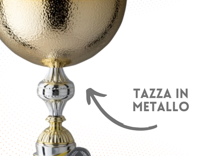 Coppa da 39 cm gold con tazza in metallo | Cod. 9.192G