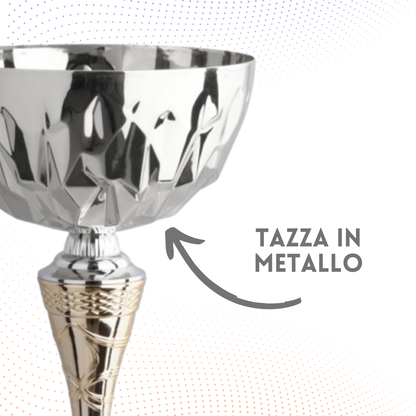 Coppa da 34 cm siver con tazza in metallo | Cod. 9.053S