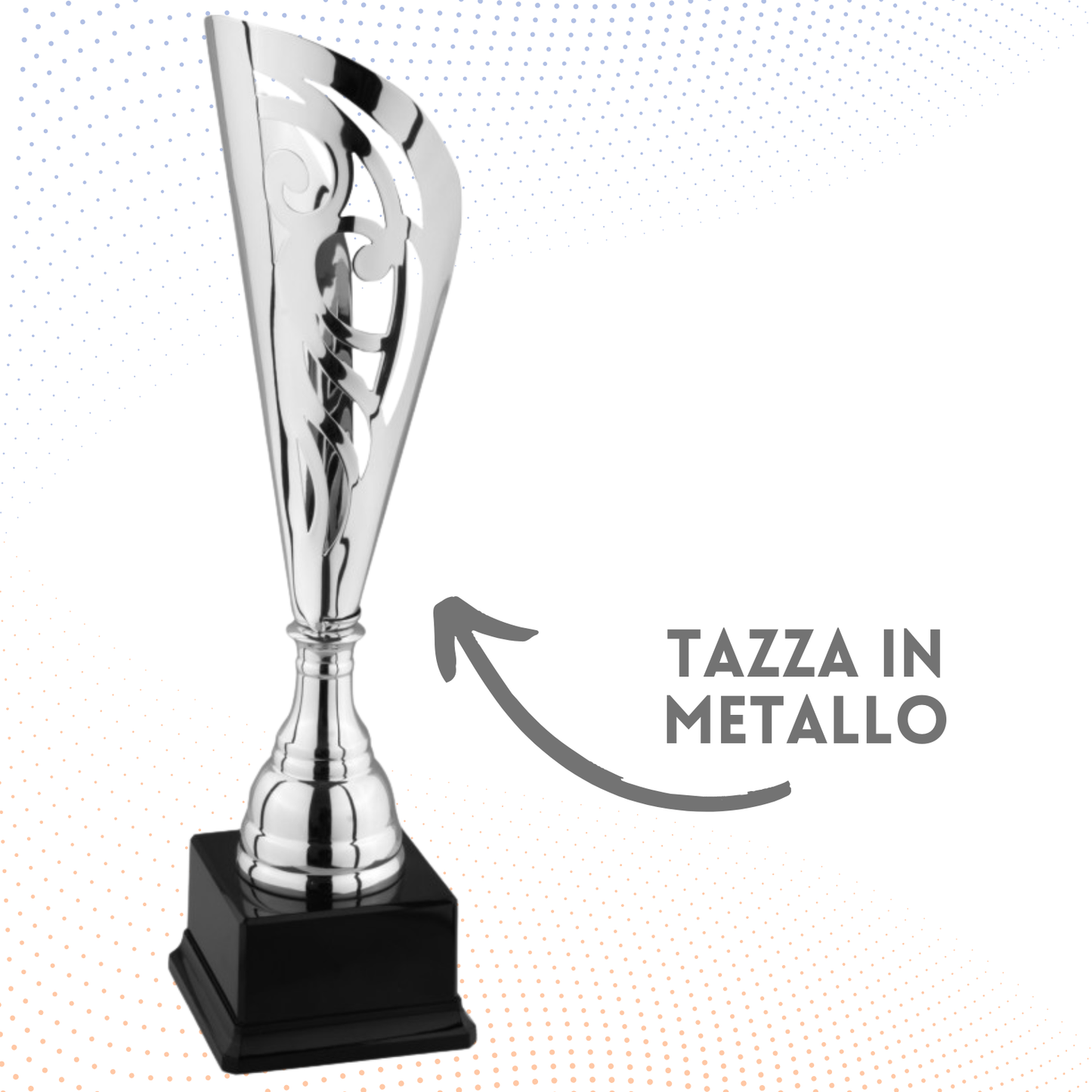 Trofeo in metallo da 43 cm con fregio | Cod. 6.532