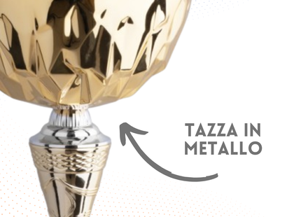 Coppa da 34 cm gold con tazza in metallo | Cod. 9.053G