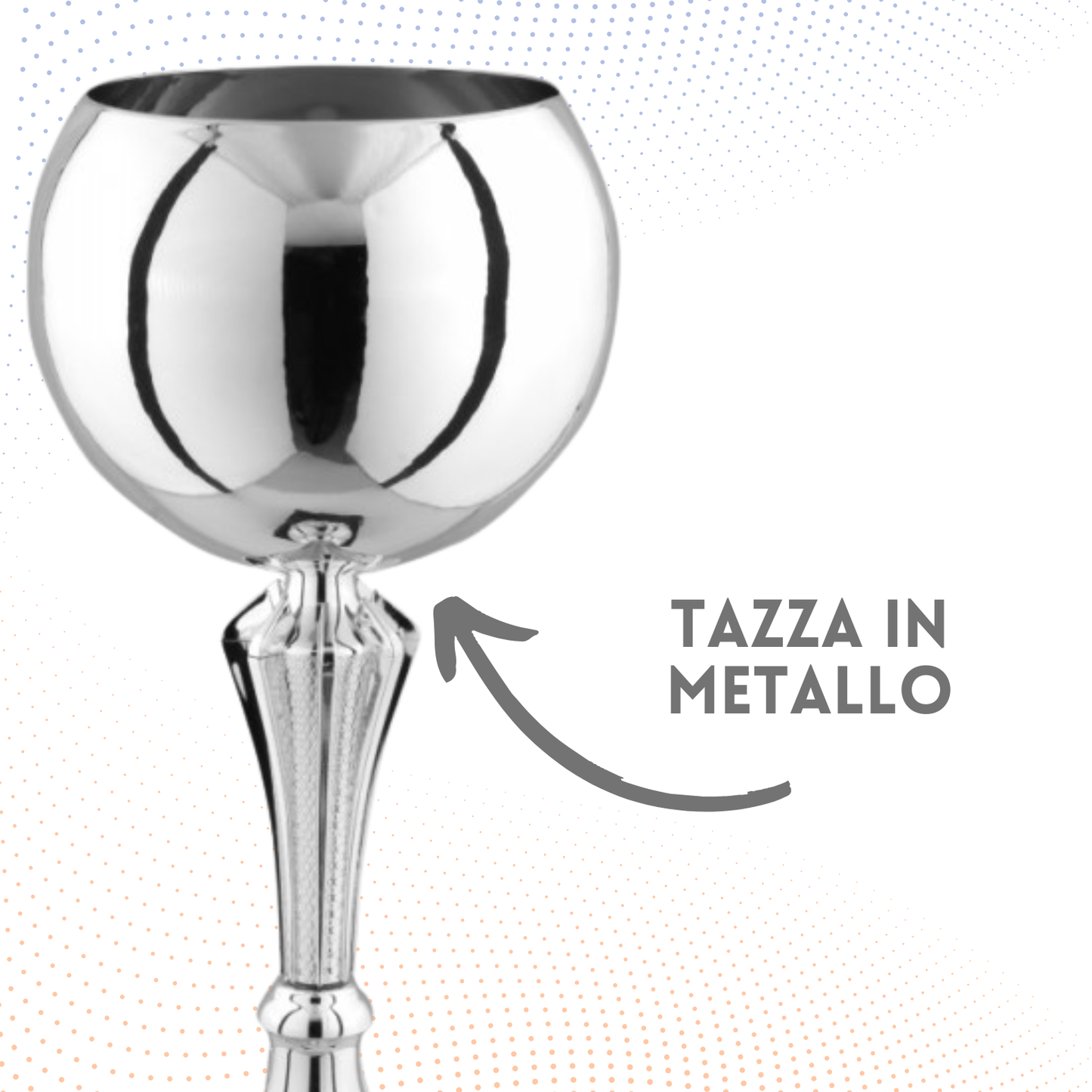 Coppa da 39 cm con tazza in metallo | Cod. 8.173