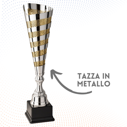 Trofeo in metallo da 43 cm artigianale | Cod. 6.473