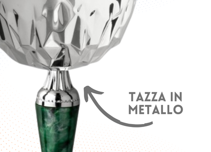 Coppa da 25 cm con base in marmo | Cod. 12.254S