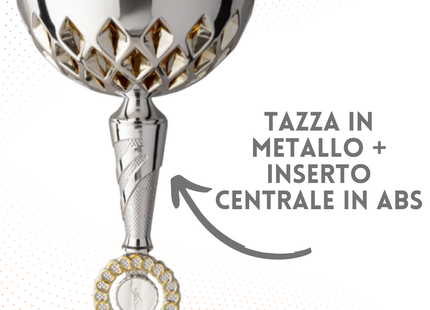 Coppa da 38 cm con inserto vittoria | Cod. 8.143