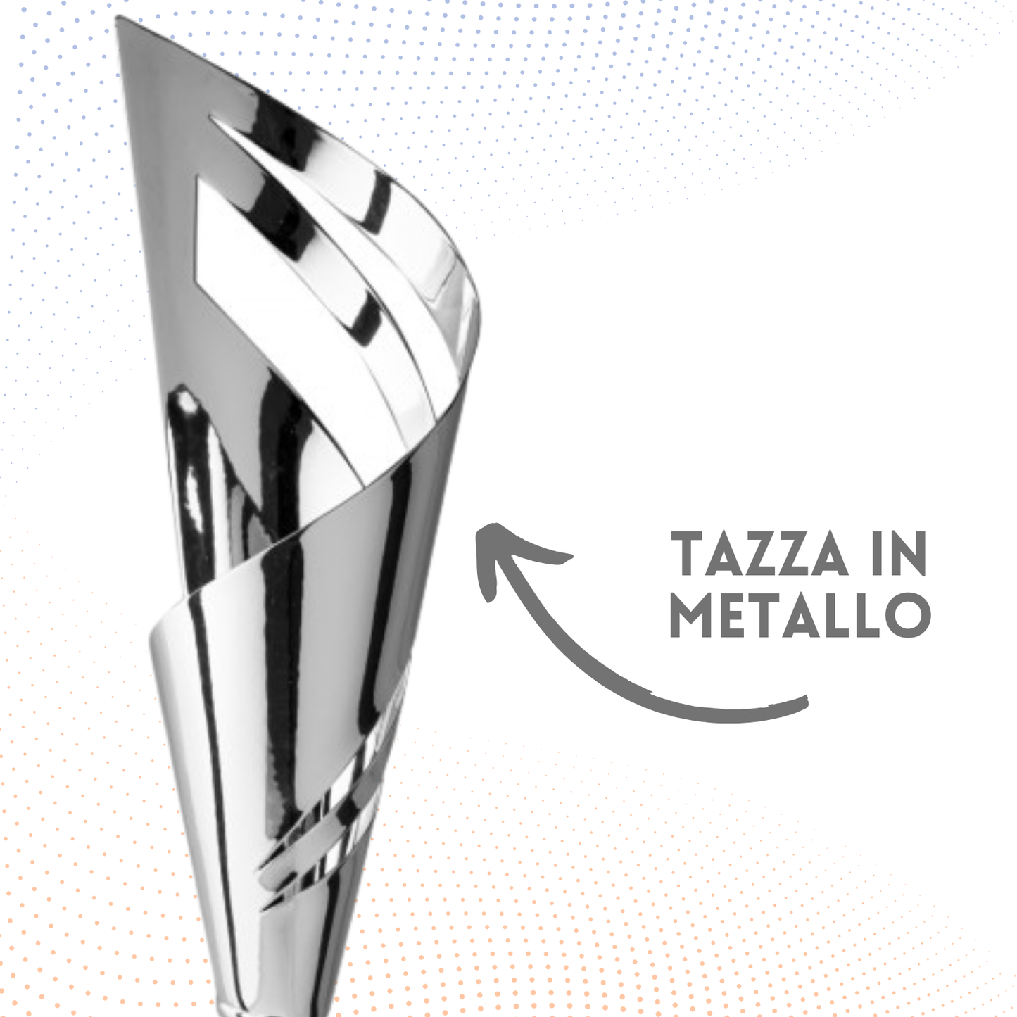 Trofeo in metallo da 45 cm, peso da 0,7 Kg | Cod. 4.393