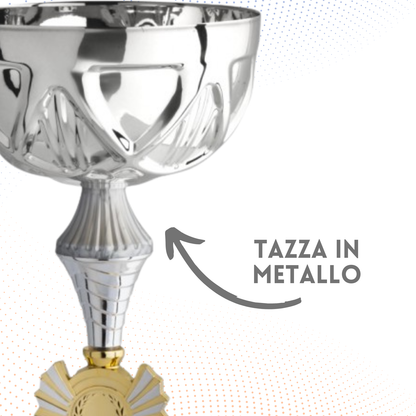 Coppa da 25 cm con base in marmo | Cod. 12.015S