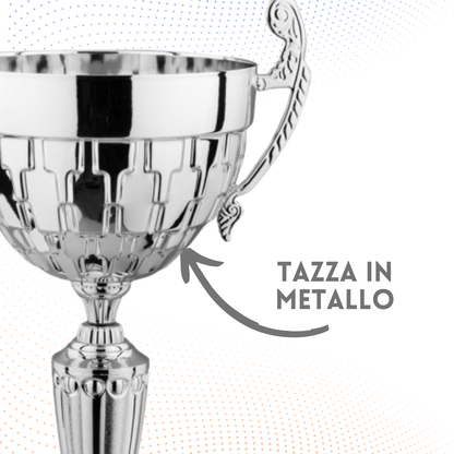 Trofeo in metallo da 38 cm con manici | Cod. 7.563