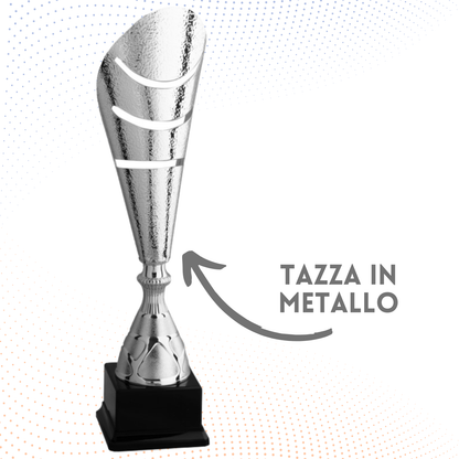 Trofeo in metallo da 43 cm con asole | Cod. 7.042