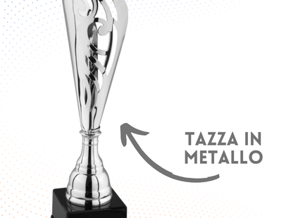 Trofeo in metallo da 40 cm con fregio | Cod. 6.533