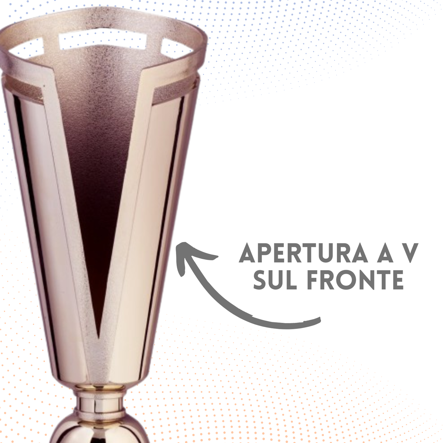 Coppa da 30 cm in ABS colore bronzo | Cod. 8.633