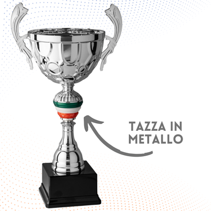 Trofeo in metallo da 39 cm con manici | Cod. 7.094
