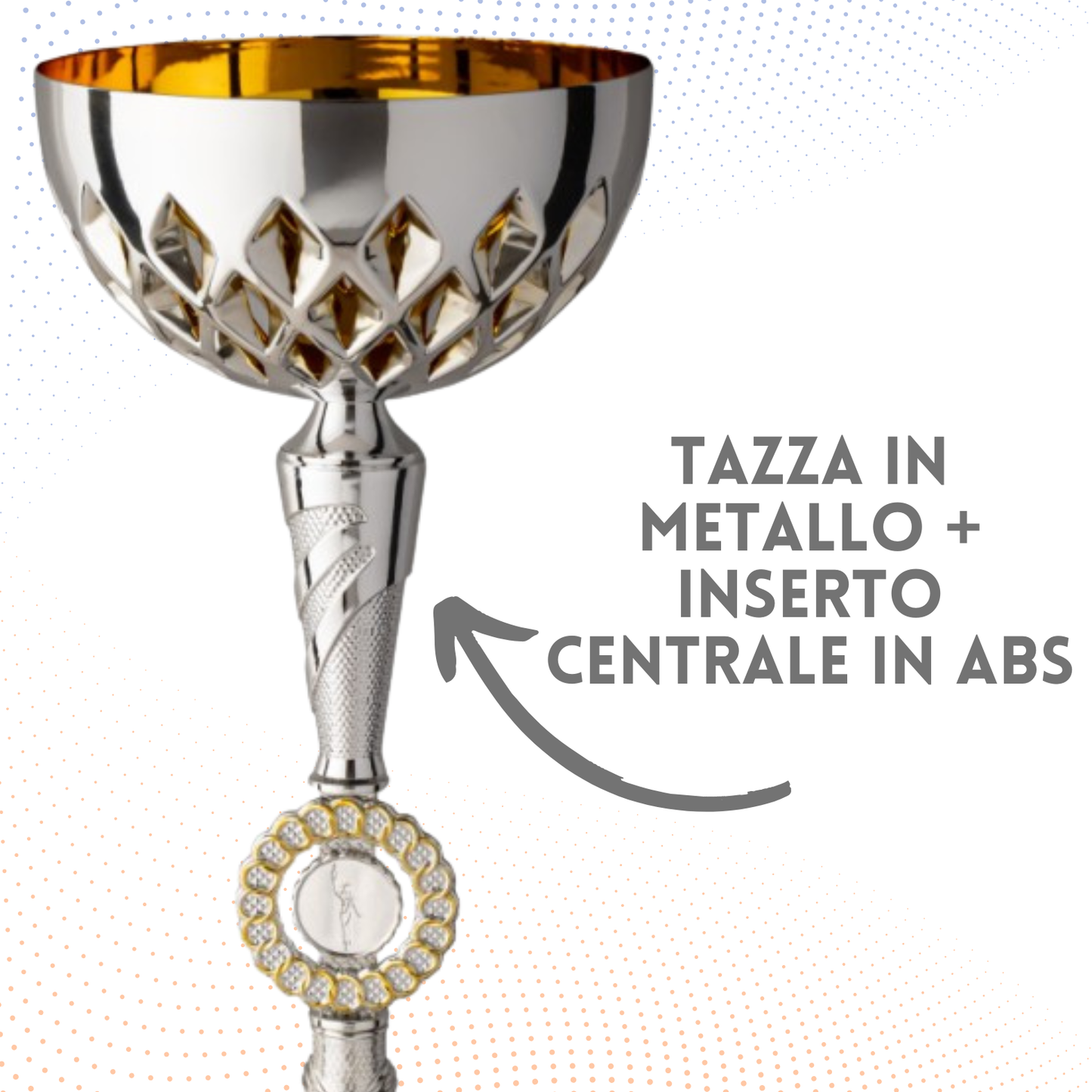 Coppa da 36 cm con inserto vittoria | Cod. 8.144