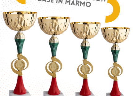 Set completo 6 pezzi premiazioni calcistiche gran risparmio | Cod. Saturno