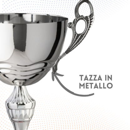 Trofeo in metallo da 40 cm con manici | Cod. 7.542