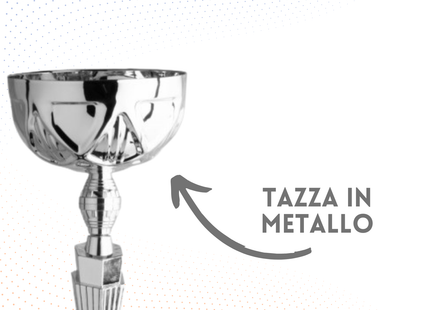 Trofeo in metallo da 54 cm a due piani | Cod. 5.012