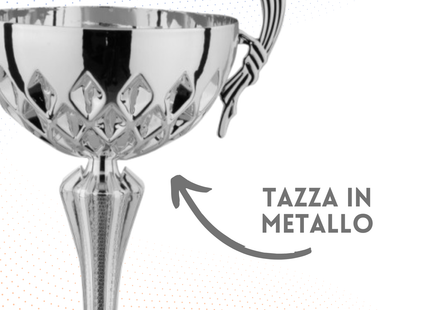 Trofeo in metallo da 34 cm con manici | Cod. 8.184