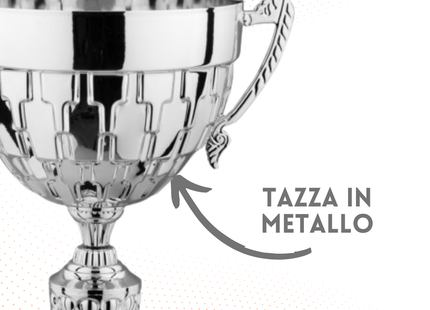 Trofeo in metallo da 35 cm con manici | Cod. 7.564
