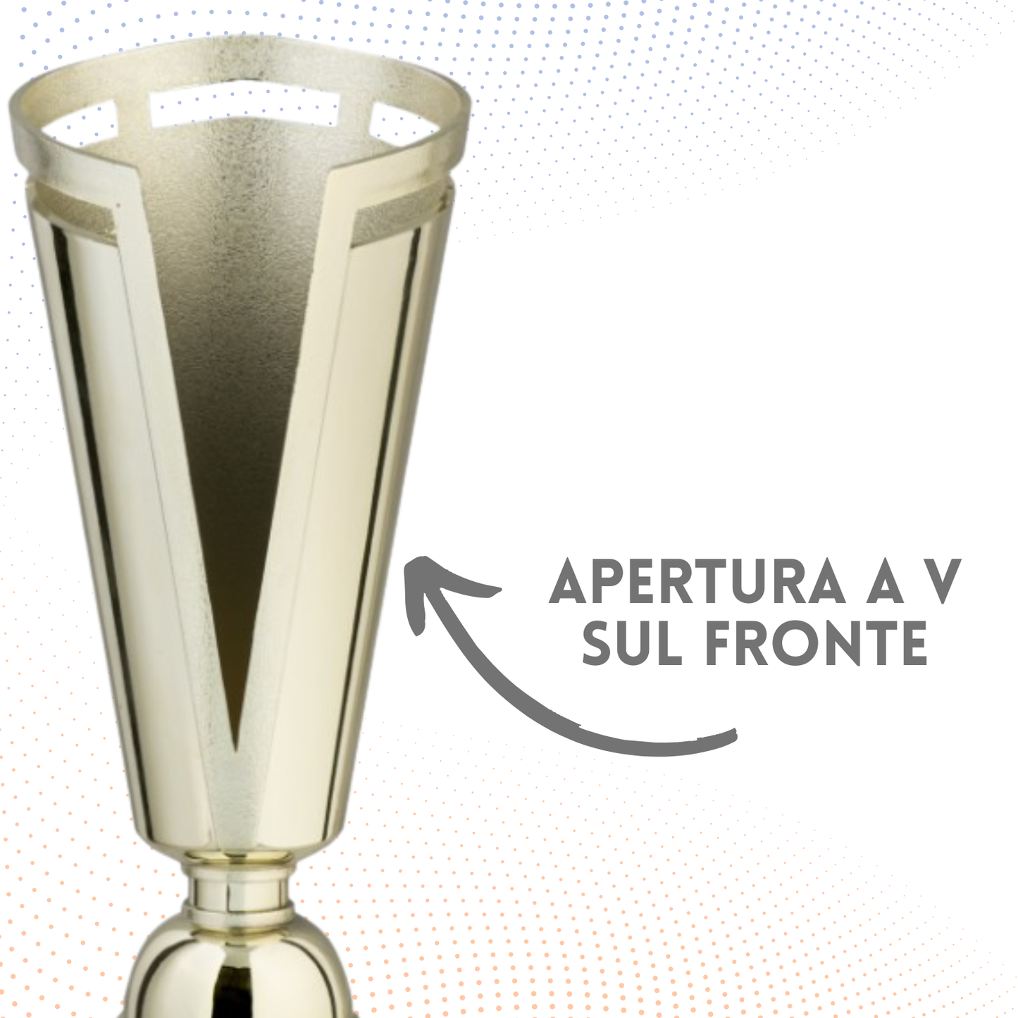 Coppa da 30 cm in ABS colore oro | Cod. 8.631