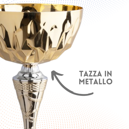 Coppa da 37 cm gold con tazza in metallo | Cod. 9.052G