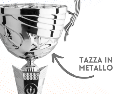 Trofeo in metallo da 40 cm con manici | Cod. 8003