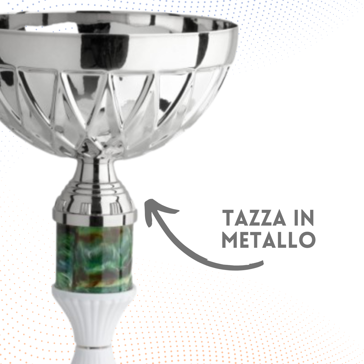 Coppa da 34 cm con base in marmo | Cod. 12.043S