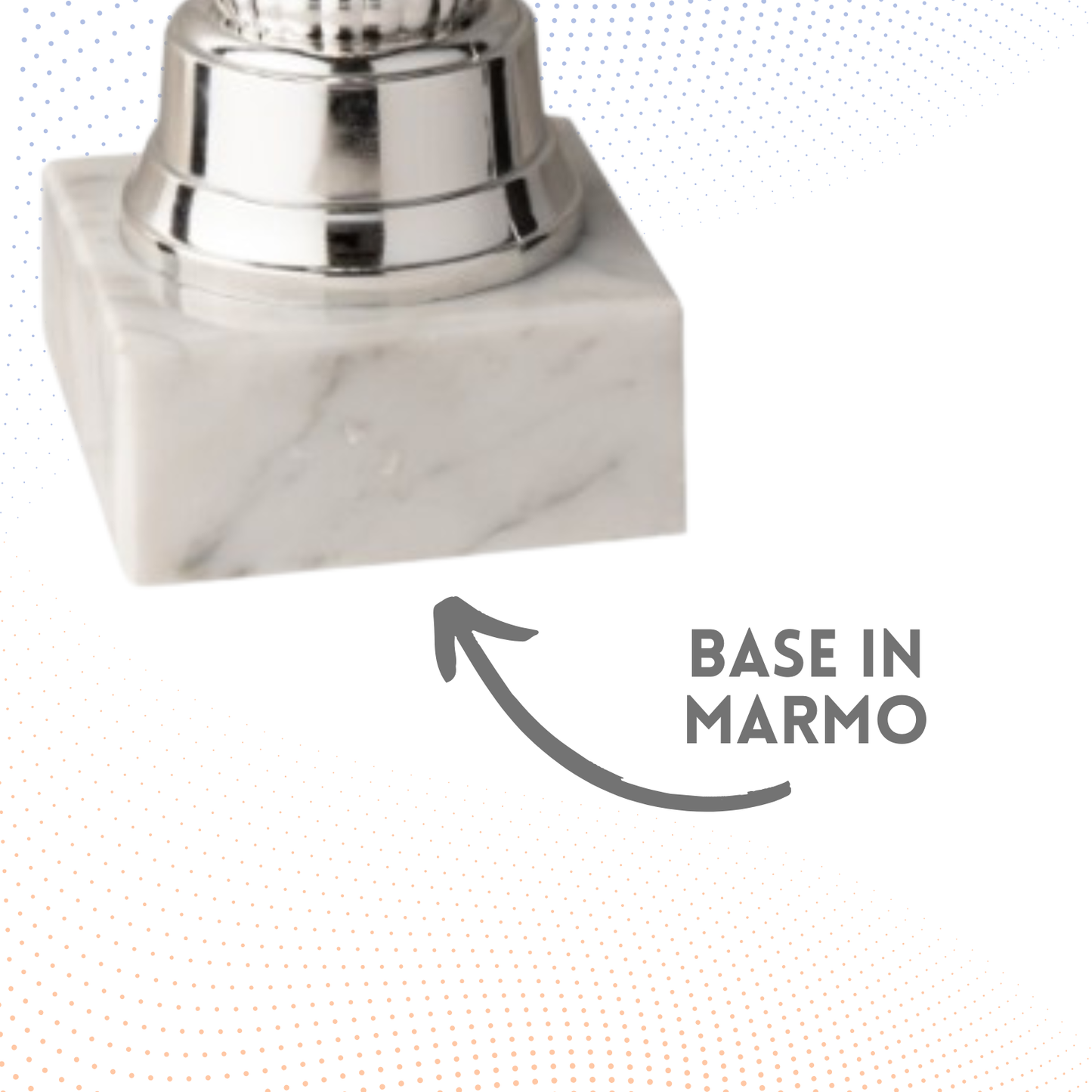 Coppa da 32 cm con base in marmo | Cod. 10.013
