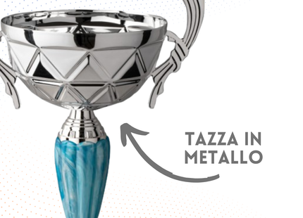 Trofeo in metallo da 43 cm con manici | Cod. 8.651