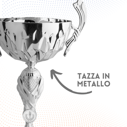 Trofeo in metallo da 42 cm con manici | Cod. 8.591