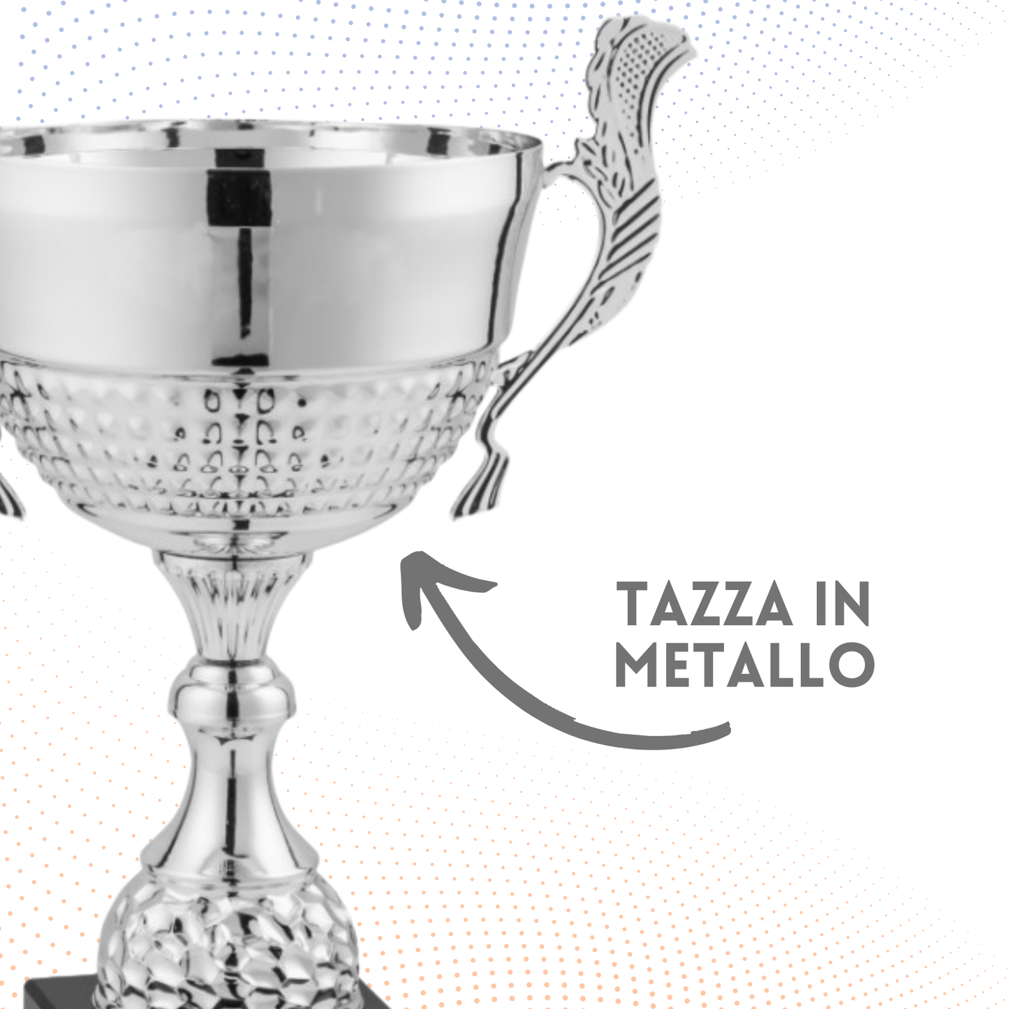 Trofeo in metallo da 38 cm con manici | Cod. 7.501