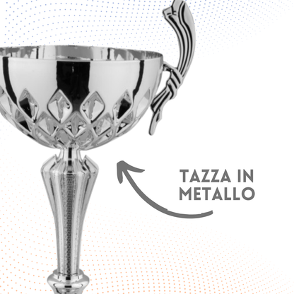 Trofeo in metallo da 40 cm con manici | Cod. 8.182