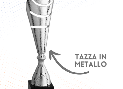 Trofeo in metallo da 48 cm con asole | Cod. 7.041