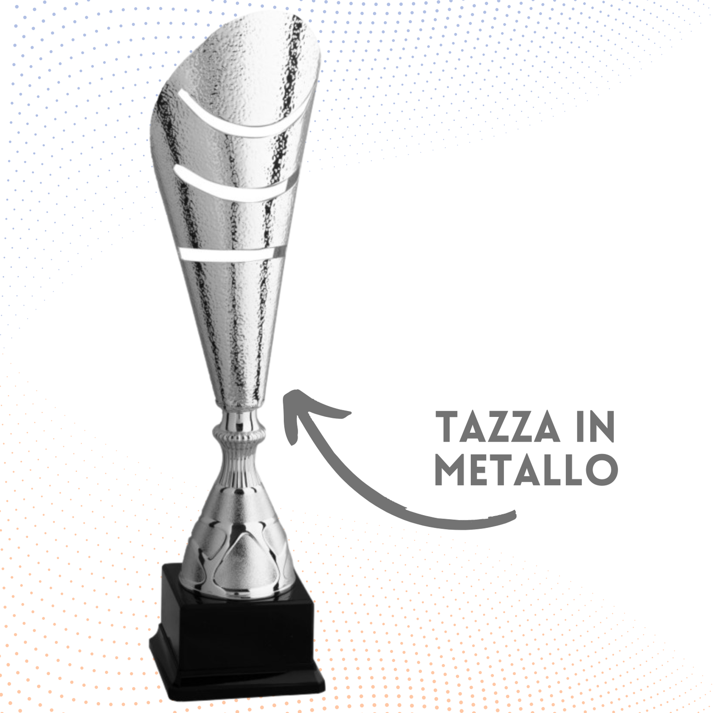 Trofeo in metallo da 48 cm con asole | Cod. 7.041