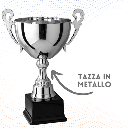 Trofeo in metallo da 36 cm con manici | Cod. 7.261