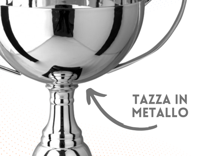 Trofeo in metallo da 26 cm con manici | Cod. 7.553