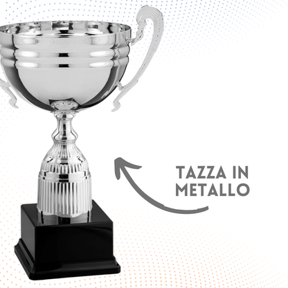 Trofeo in metallo da 30 cm con manici | Cod. 6.433