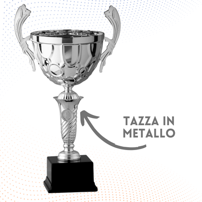 Trofeo in metallo da 38 cm con fregio | Cod. 7.012