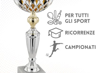 Coppa da 36 cm con base in marmo | Cod. 10.022