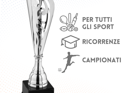 Trofeo in metallo da 43 cm con fregio | Cod. 6.532